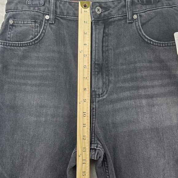 Free People We The Free Pacifica Slim Straight Leg Jeans Sz 32 Black (32x27) NWT - Picture 16 of 16